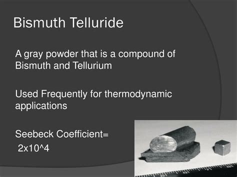 Bismuth Telluride: Un Champion Inattendu pour la Thermoélectricité !