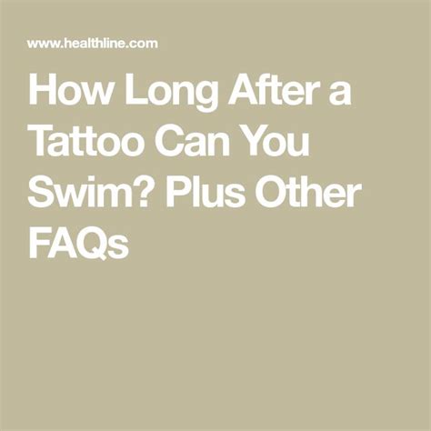 When to Swim After Tattoo: Navigating the Waters of Healing and Art